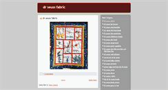 Desktop Screenshot of drseussfabric.blogspot.com
