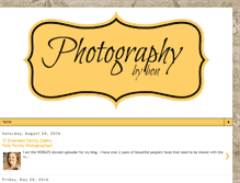 Tablet Screenshot of bonsphotography.blogspot.com