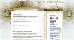 Desktop Screenshot of loquelasletrascuentan.blogspot.com