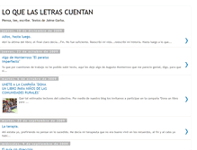 Tablet Screenshot of loquelasletrascuentan.blogspot.com