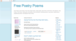 Desktop Screenshot of freepoetrypoems.blogspot.com