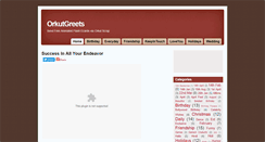 Desktop Screenshot of orkutgreets.blogspot.com