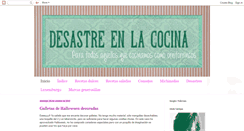 Desktop Screenshot of desastreenlacocina.blogspot.com