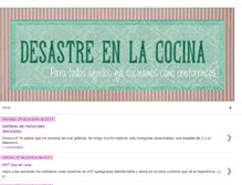 Tablet Screenshot of desastreenlacocina.blogspot.com