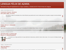 Tablet Screenshot of lenguafelixdeazara.blogspot.com
