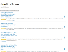 Tablet Screenshot of dewalttablesawreview.blogspot.com