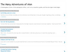 Tablet Screenshot of aion-adventures.blogspot.com