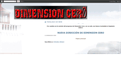 Desktop Screenshot of dimension-cero.blogspot.com