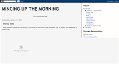 Desktop Screenshot of mincingupthemorning.blogspot.com