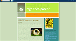 Desktop Screenshot of hightechparent.blogspot.com