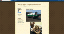 Desktop Screenshot of barkingmadnarrowboatadventures.blogspot.com