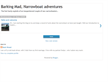 Tablet Screenshot of barkingmadnarrowboatadventures.blogspot.com