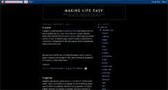 Desktop Screenshot of makinglifeeasy.blogspot.com