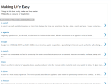 Tablet Screenshot of makinglifeeasy.blogspot.com
