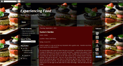 Desktop Screenshot of experiencingfood.blogspot.com