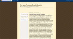 Desktop Screenshot of cervezaartesanalcolombia.blogspot.com