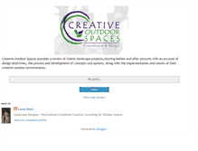 Tablet Screenshot of creativeoutdoorspaces.blogspot.com