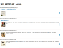Tablet Screenshot of digiscrapbookmania.blogspot.com