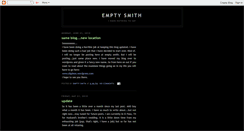 Desktop Screenshot of emptysmith.blogspot.com