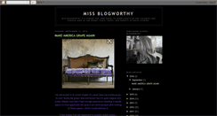 Desktop Screenshot of missblogworthy.blogspot.com