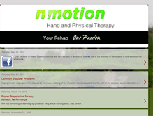 Tablet Screenshot of nmotiontherapy.blogspot.com