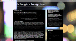 Desktop Screenshot of godsongsinaforeignland.blogspot.com