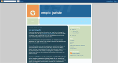 Desktop Screenshot of emploi-juriste.blogspot.com