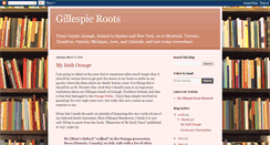 Desktop Screenshot of gillespie-genealojist.blogspot.com