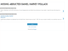 Tablet Screenshot of missingdanielpollack.blogspot.com