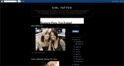 Desktop Screenshot of girltattoo-art.blogspot.com