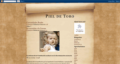 Desktop Screenshot of mipieldetoro.blogspot.com