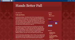 Desktop Screenshot of handsbetterfull.blogspot.com