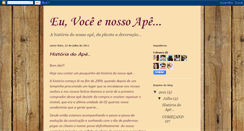 Desktop Screenshot of nossoapezinho.blogspot.com