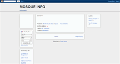 Desktop Screenshot of mosques.blogspot.com