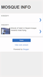 Mobile Screenshot of mosques.blogspot.com