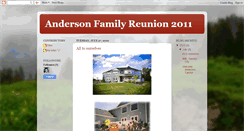 Desktop Screenshot of andersonfamilyreunion2011.blogspot.com