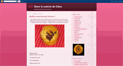 Desktop Screenshot of danslacuisinedecilou.blogspot.com