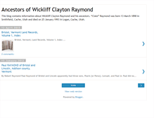 Tablet Screenshot of claytonraymond.blogspot.com