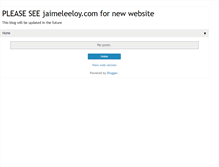 Tablet Screenshot of jaimeleeloy.blogspot.com