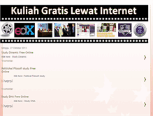 Tablet Screenshot of kuliahgratislewatinternet.blogspot.com