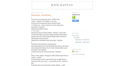 Desktop Screenshot of kain-kanvas.blogspot.com