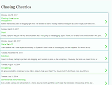 Tablet Screenshot of chasingcheerios.blogspot.com