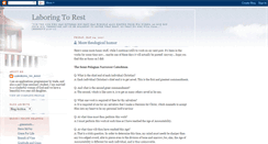 Desktop Screenshot of laboringtorest.blogspot.com
