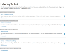 Tablet Screenshot of laboringtorest.blogspot.com