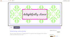Desktop Screenshot of delightfullyclever.blogspot.com