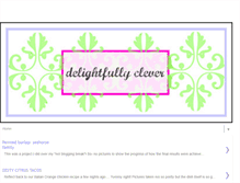 Tablet Screenshot of delightfullyclever.blogspot.com