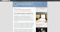 Desktop Screenshot of conservativevoice2008.blogspot.com