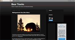 Desktop Screenshot of beartrackst2nowhere.blogspot.com