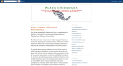 Desktop Screenshot of plazaciudadanamexico.blogspot.com