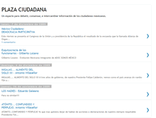 Tablet Screenshot of plazaciudadanamexico.blogspot.com